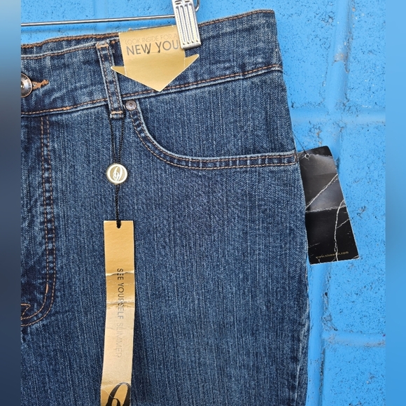 Nine West Marianna Straight LegStretch Jeans - Dark Wash - Size 18/33 - Picture 4 of 10